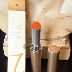 Jane Iredale PureMoist Lipstick Liz Orange Coral Mineral Makeup 3g 0.1oz NIB